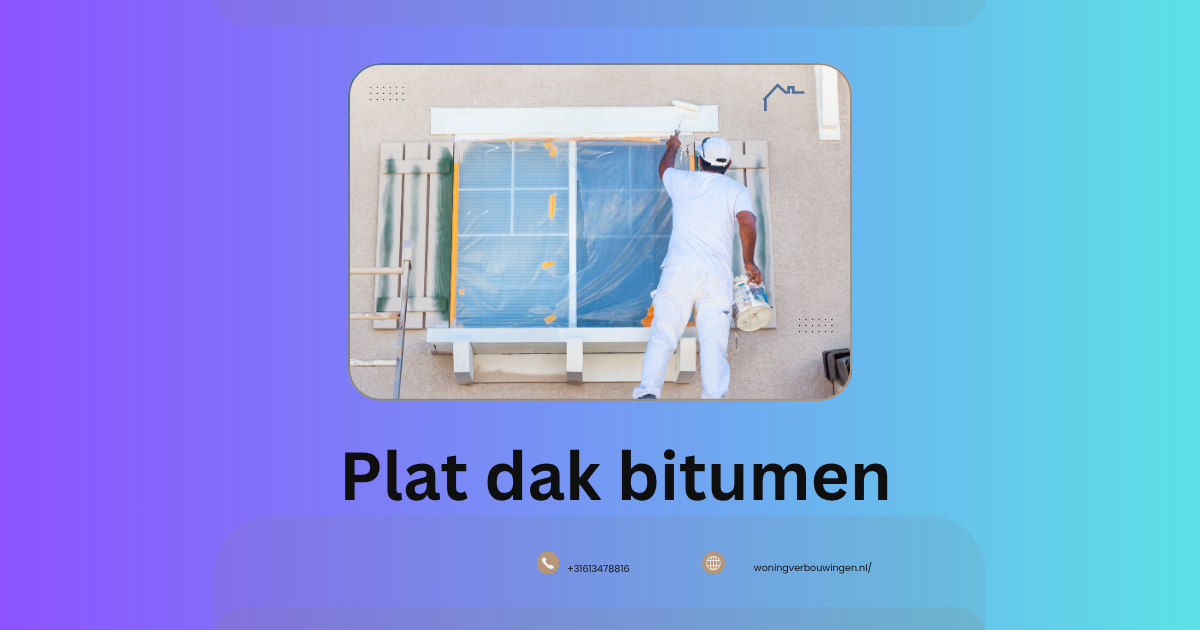 Plat dak bitumen